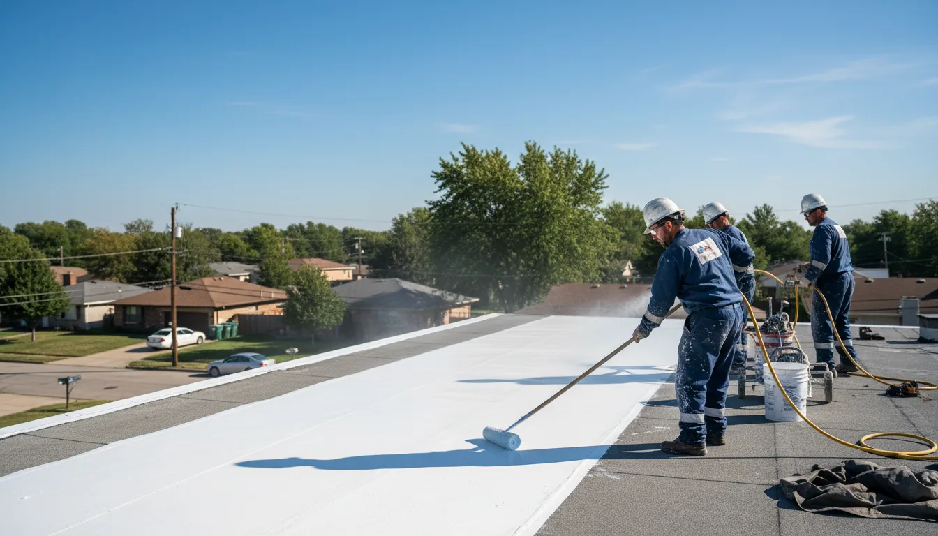 Commercial roof coating in Rockton, IL near me